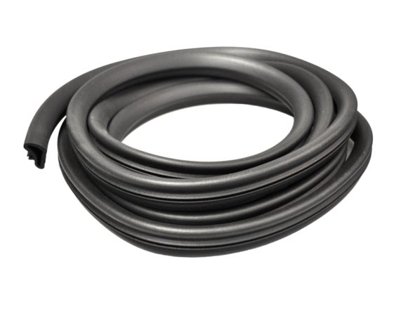 thumbnail image 2 of Steele Rubber Products 1/2 X 7/16 Hollow Half Round Weatherstrip – 10ft – Black 2 of 3