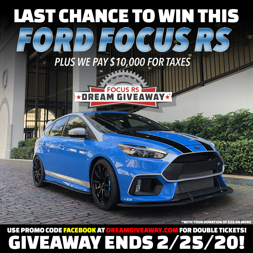 Last Chance to Enter to Win a Customized, SEMAstyle Ford Focus RS Hot