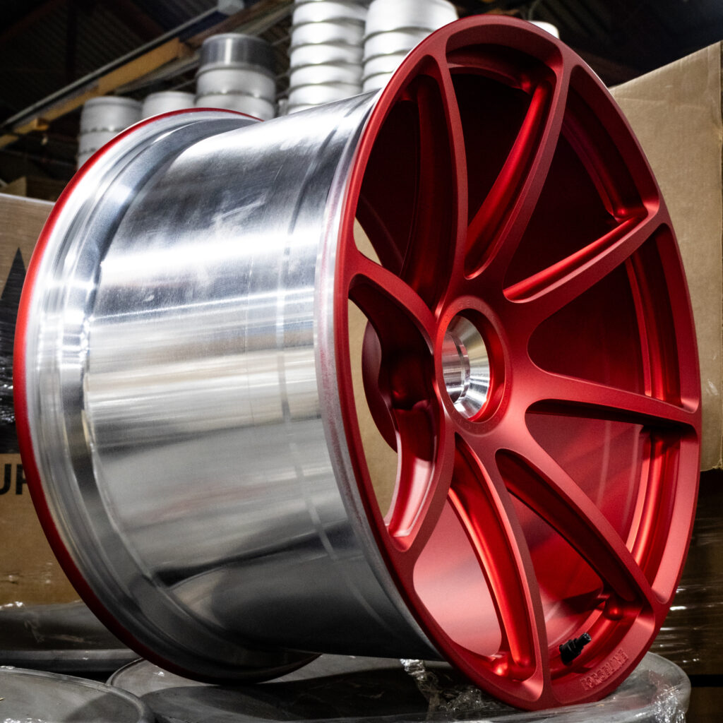 Forgeline GE1R Finished in Matte Transparent Red - CarBuff Network