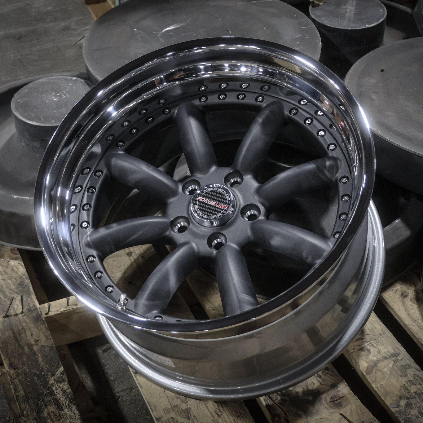 Forgeline MLT3 Finished in Matte Graphite and Polished - CarBuff Network